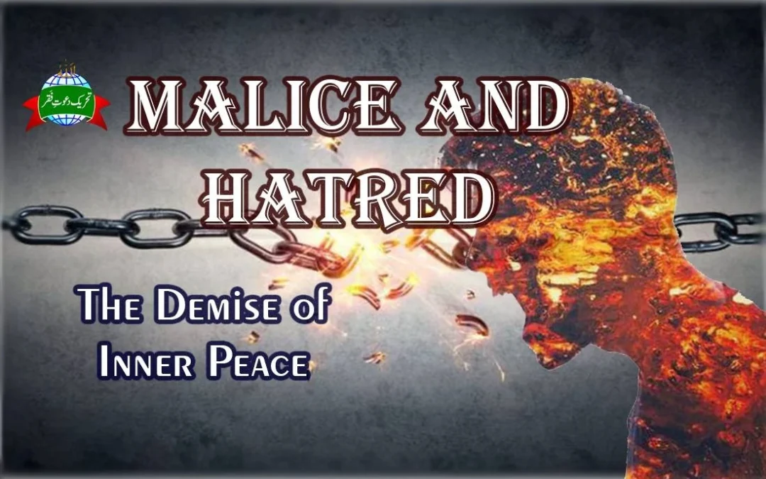 Malice and Hatred: The Demise of Inner Peace